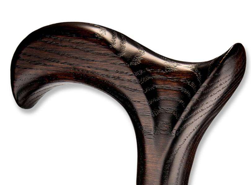 Hercules Bariatric Heavy Duty Black Walnut Wood Derby Handle Cane