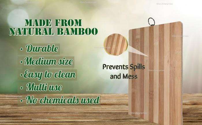 Durable & Eco - Friendly Quality Natural Bamboo Chopping / Cutting Board