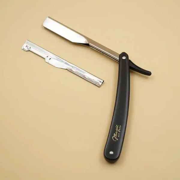Vintage Stainless Steel Old School Foldable Fine Cut Throat Razor