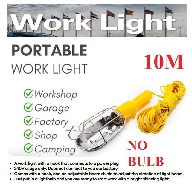 Powerful Large 100w Industrial Grade Work or Multipurpose Reflective Grid Lamp