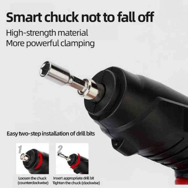14-piece Built In Rechargable & Rotational  Lithium Battery Electric Screwdriver Set