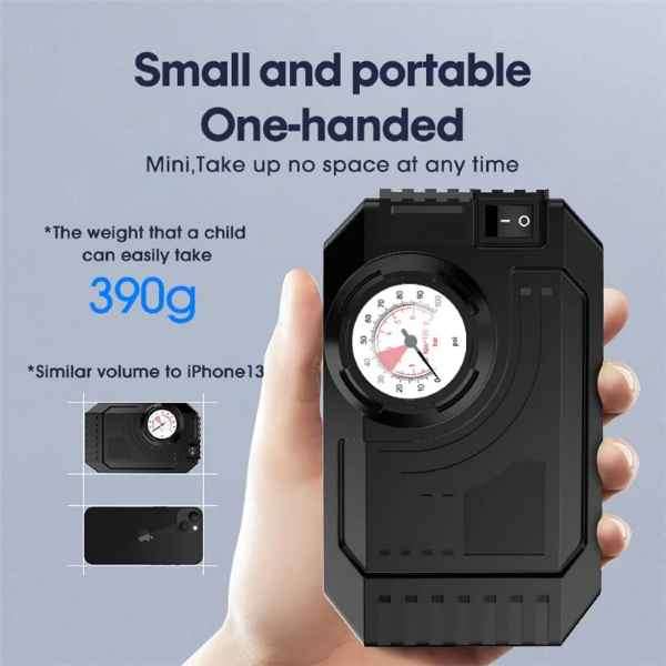 Brilliant CARSUN 12V Emergency Electric Car Tyre Inflator Compressor Pump