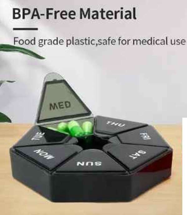 Quality Waterproof 7 Grid Easy Use Pill Box Organizer Case