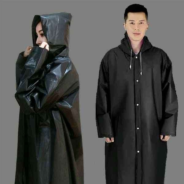 EVA Thickened Waterproof & Windproof Hooded Raincoat