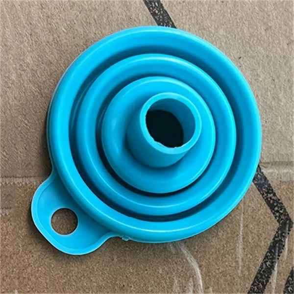 Pack of 2 Different Size Super Convenient Foldable Silicone Bottle Funnels