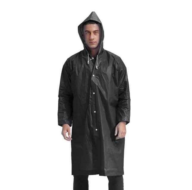 EVA Thickened Waterproof & Windproof Hooded Raincoat