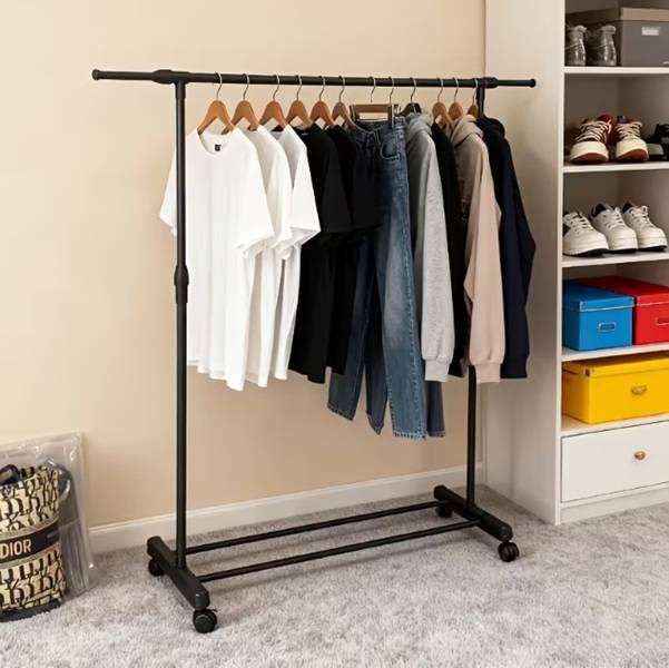 Heavy Duty Stainless Steel Space Saving Retractable Clothes Horse Hanger