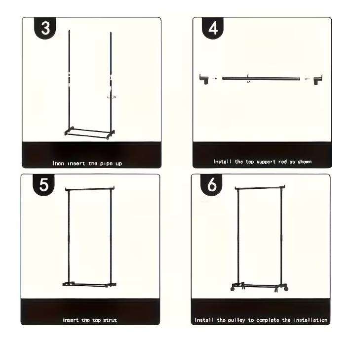 Heavy Duty Stainless Steel Space Saving Retractable Clothes Horse Hanger