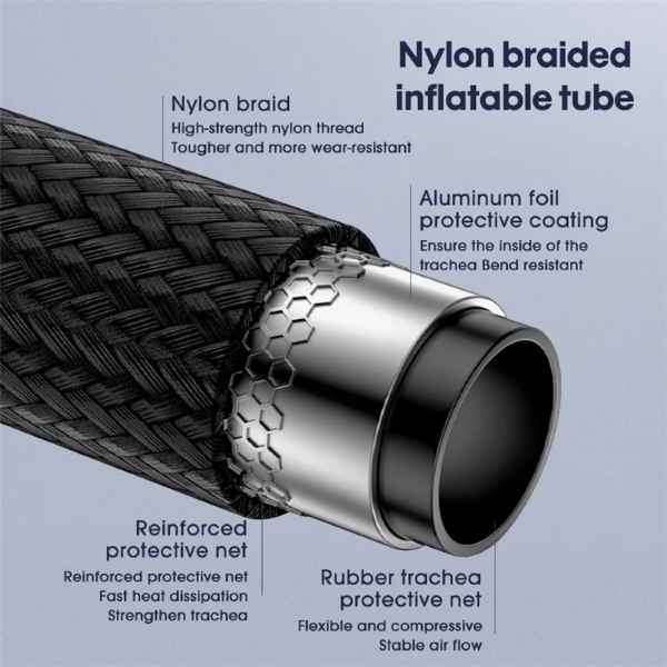 Brilliant CARSUN 12V Emergency Electric Car Tyre Inflator Compressor Pump