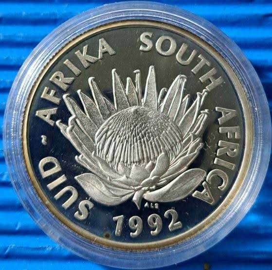 1992 PROTEA SERIES SILVER R1 COINAGE