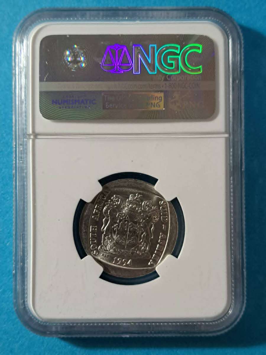 1994 South Africa Nelson Mandela Inauguration NGC MS 65 R5 Coin