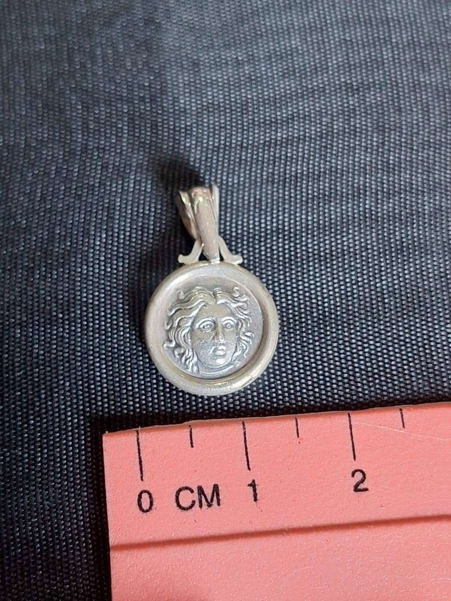 Apollo-Helios Coin Pendant sterling silver 925