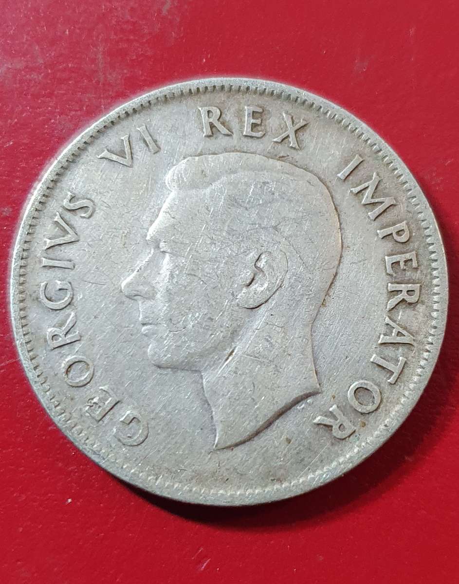 1942.  2½ Shillings - George VI 2½ Shillings, IMPERATOR. Silver (.800) 14.14 g