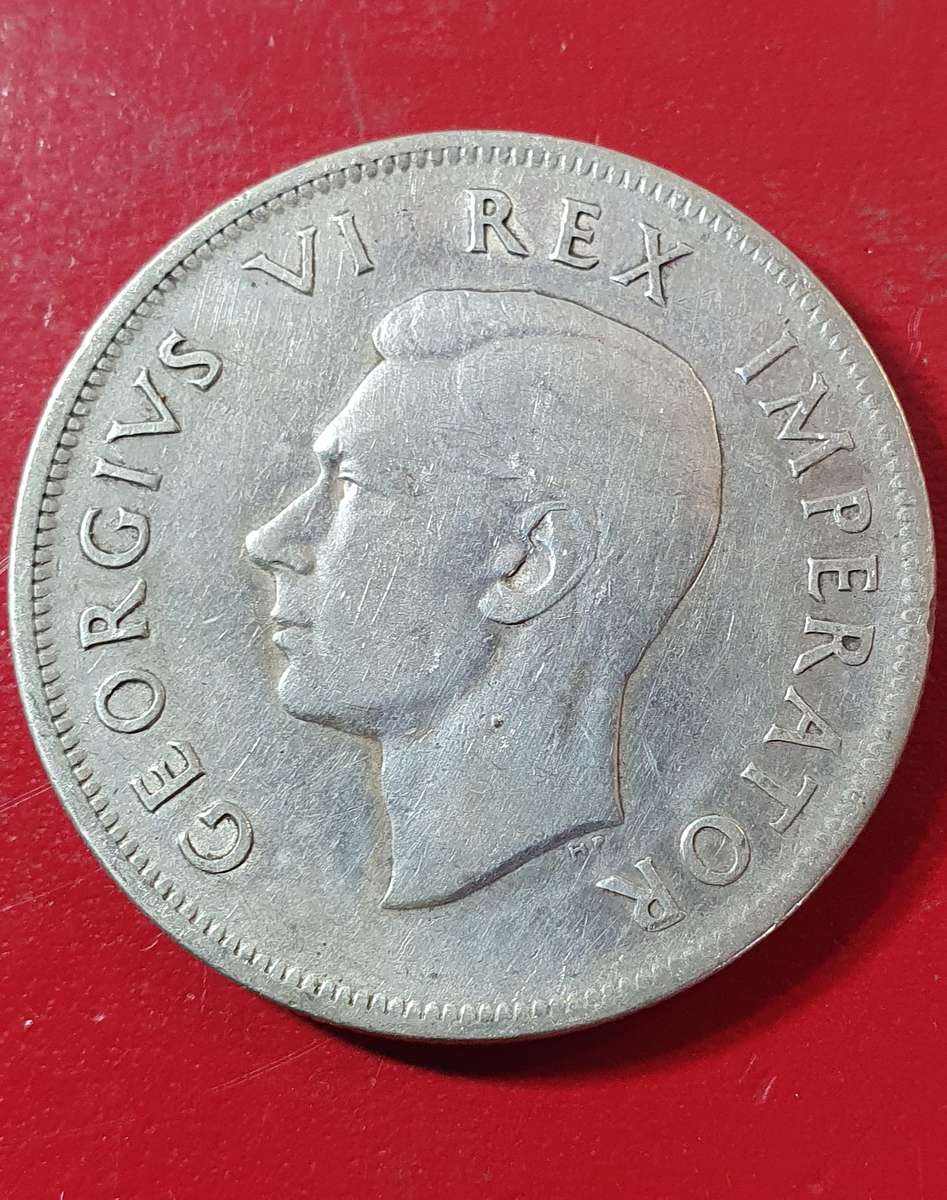 1937.  2½ Shillings - George VI 2½ Shillings, IMPERATOR. Silver (.800) 14.14 g