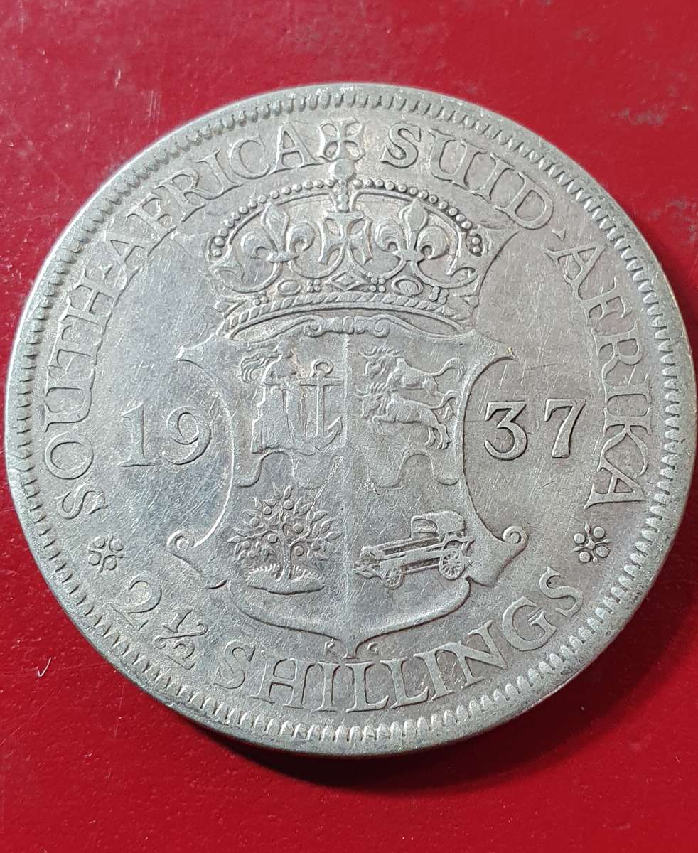 1937.  2½ Shillings - George VI 2½ Shillings, IMPERATOR. Silver (.800) 14.14 g