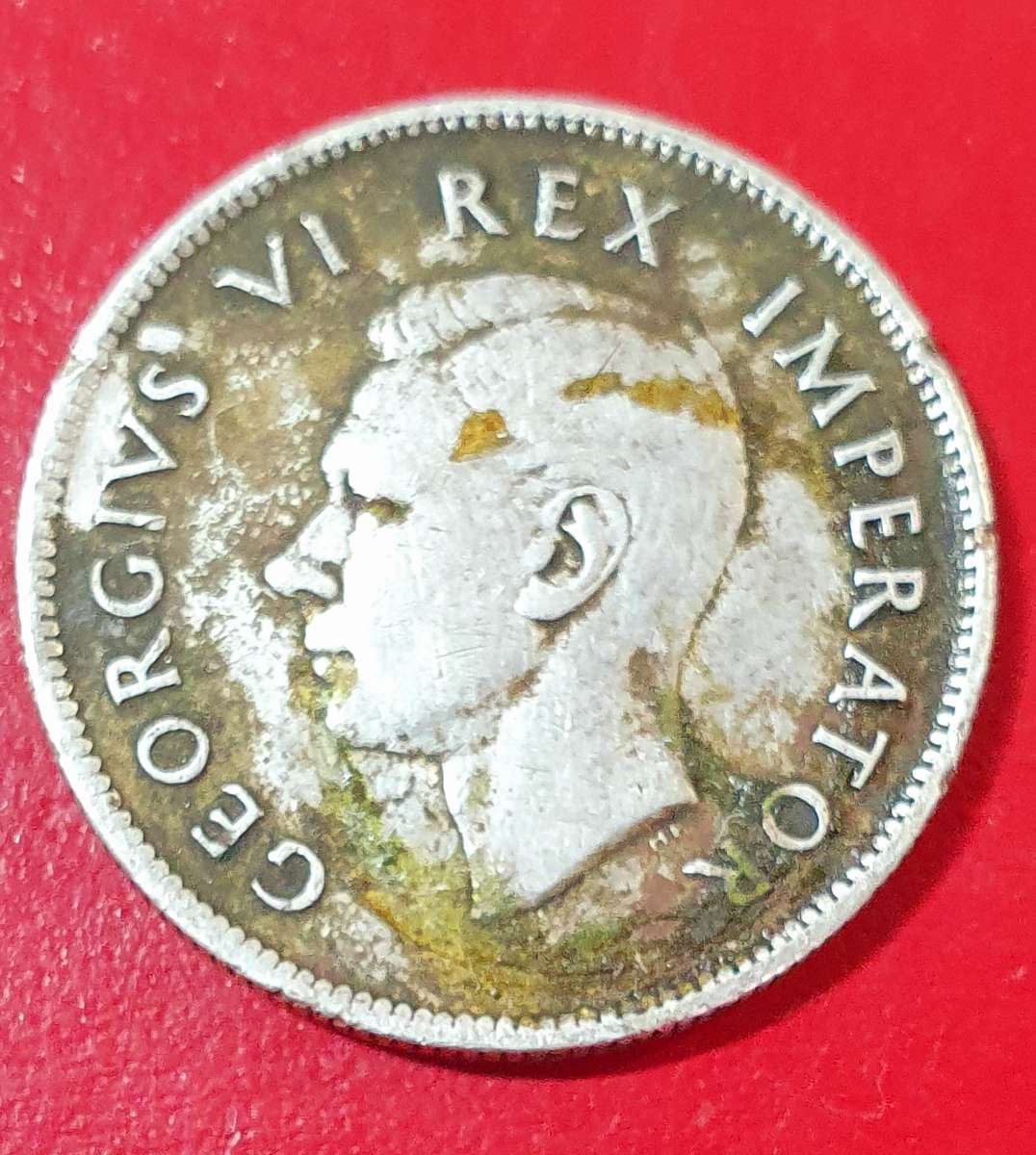 1942  SILVER 2 Shillings - George VI , IMPERATOR. Silver (.800) 11.31 g