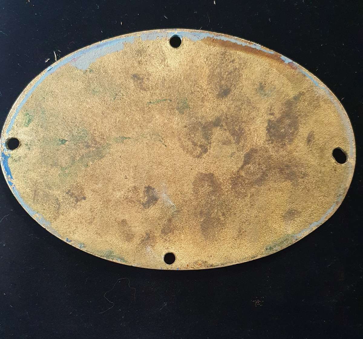 ANTIQUE 1880s BIG BIRMINGHAM SAFE CO. DOOR PLATE. SOLID CASTED BRASS.