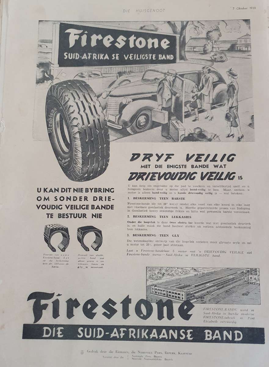 7 OKTOBER 1938  DIE HUISGENOOT. SOMER IS NABY.  BIG FORMAT .28CM W X 38CM L.