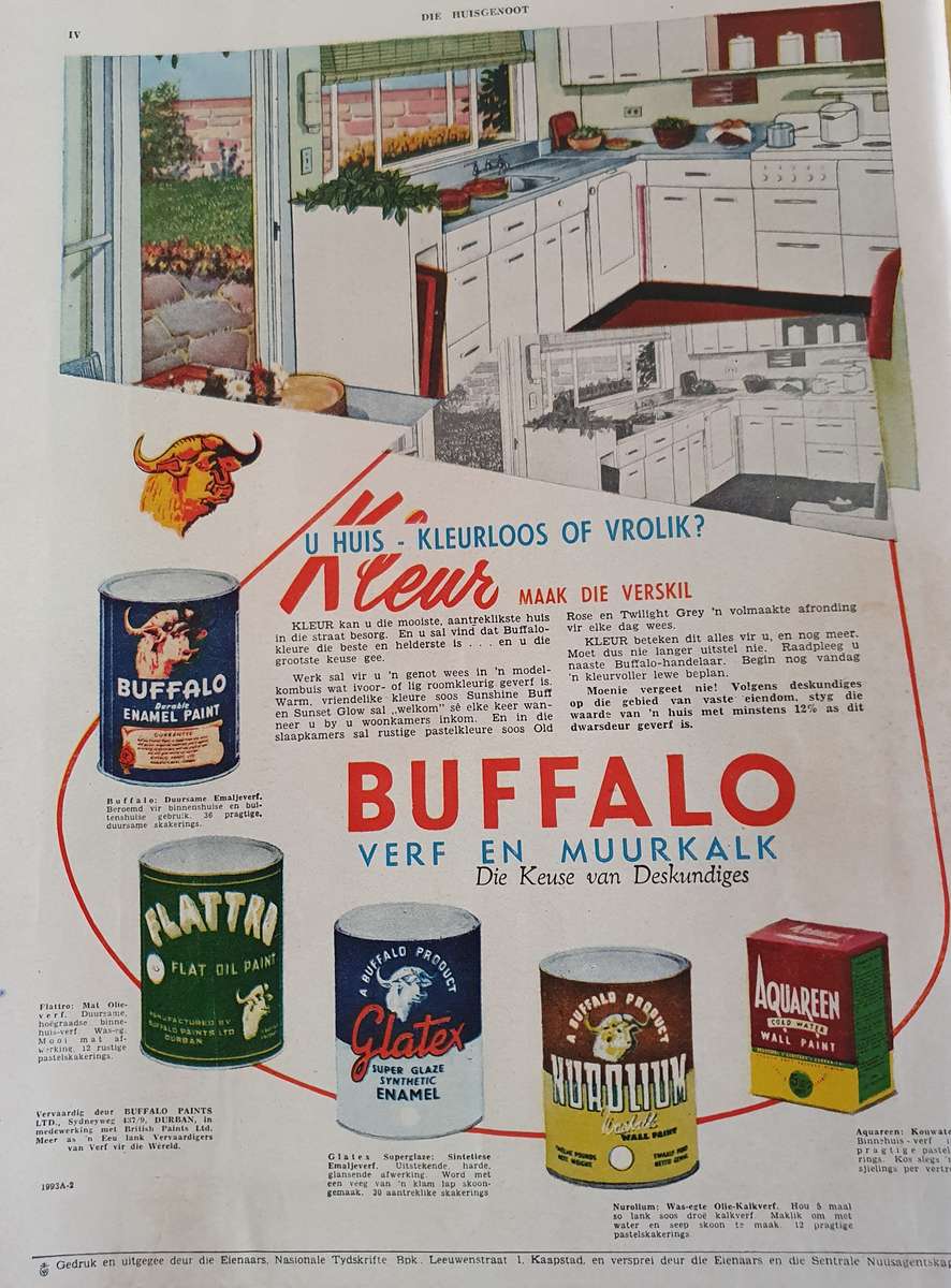 10 DESEMBER 1954.. DIE HUISGENOOT.   BIG FORMAT .28CM W X 35CM L.