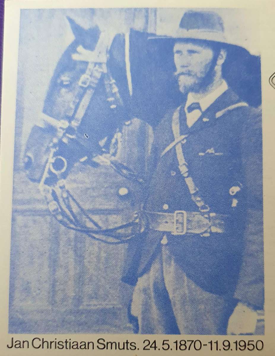 JAN SMUTS 1870-1950.  / 1975. IRENE  FDC. WITH INSERT.