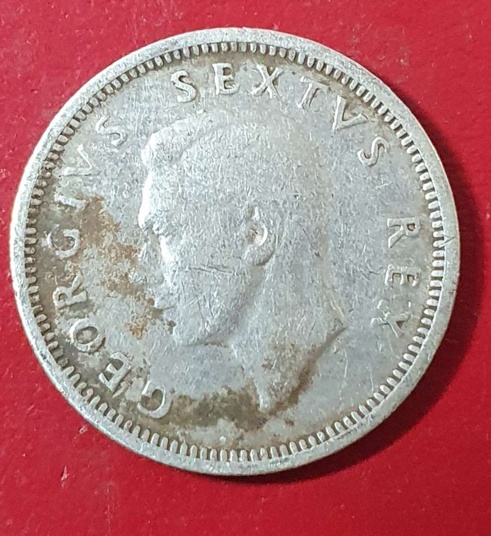 1948 - 6 Pence - George VI Sextus Rex. Silver (.800) 2,83 g
