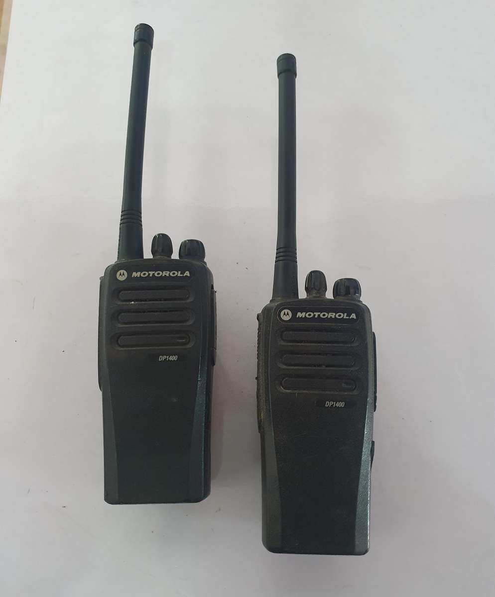 2 X MOTOROLA DP 1400 WALKIE TALKIES