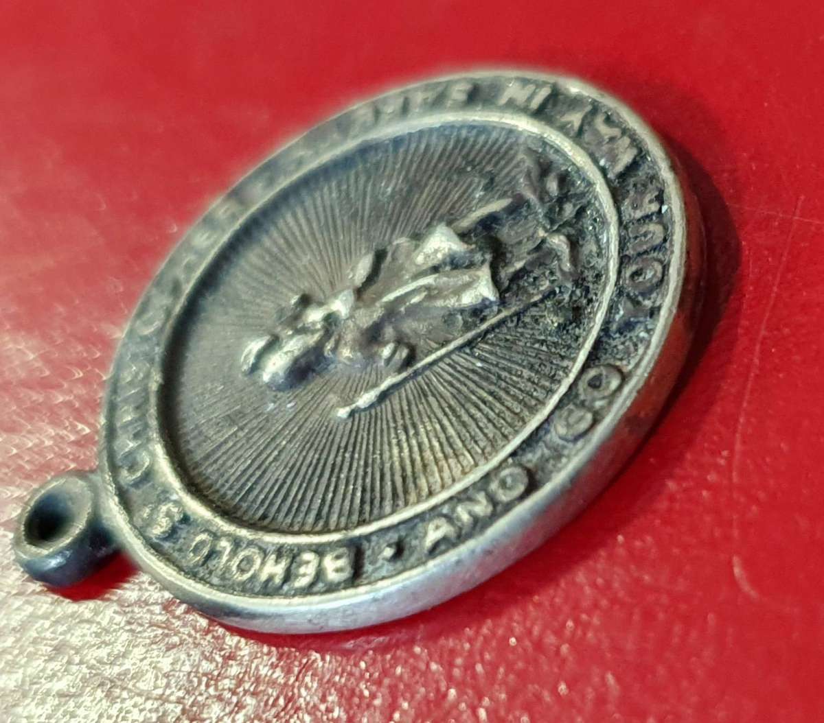 STERLING SILVER SAINT CHRISTOPHER PENDANT