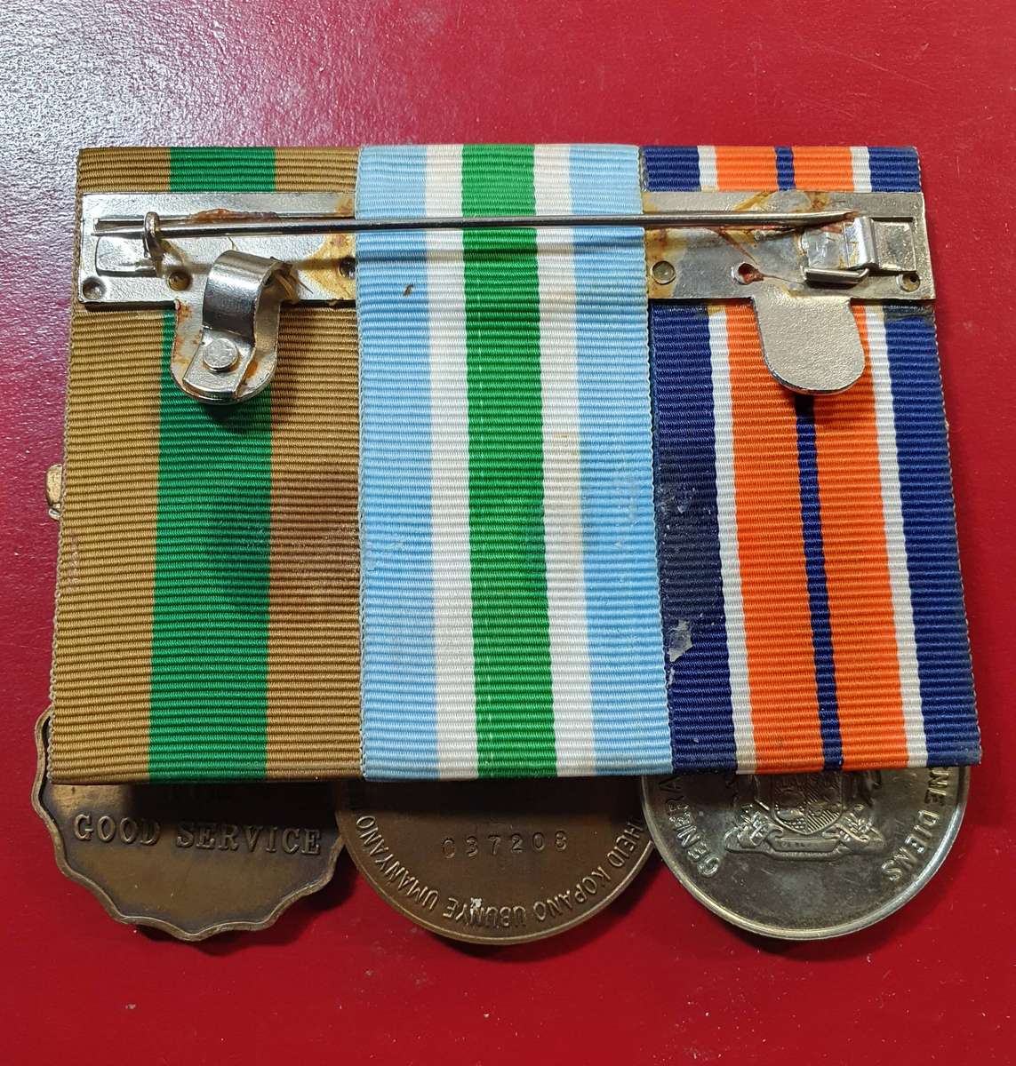 SADF MEDAL SET . FULL SIZE. NUMBERED. MOUNTED.