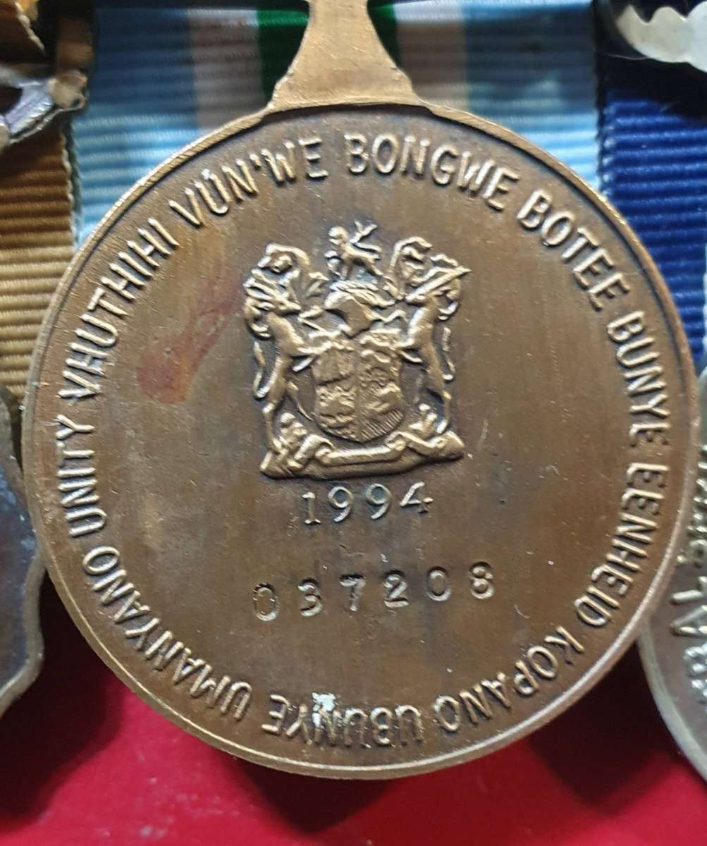 SADF MEDAL SET . FULL SIZE. NUMBERED. MOUNTED.