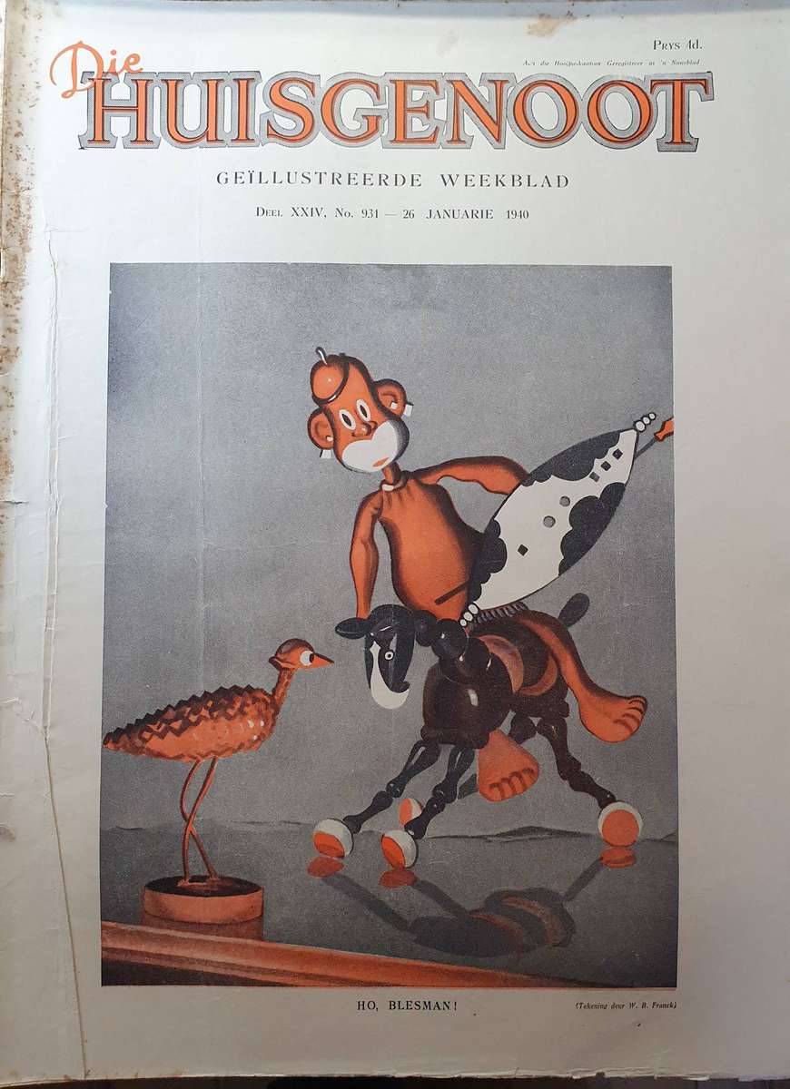 26 JAN. 1940.  DIE HUISGENOOT. BIG FORMAT 28CM W X 35CM L.