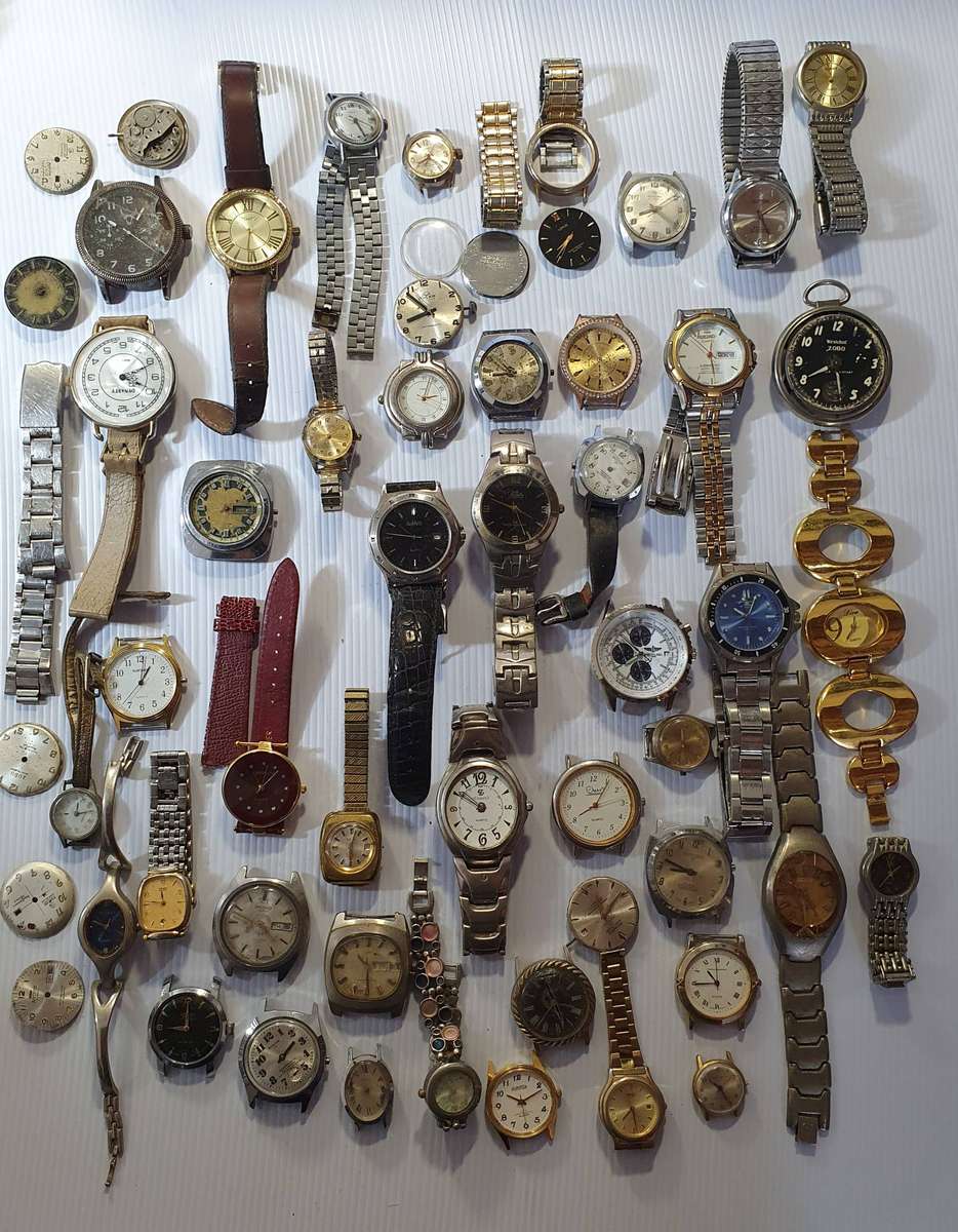 50 X + WATCHES FROM WATCH SHOP REPAIR ESTATE.