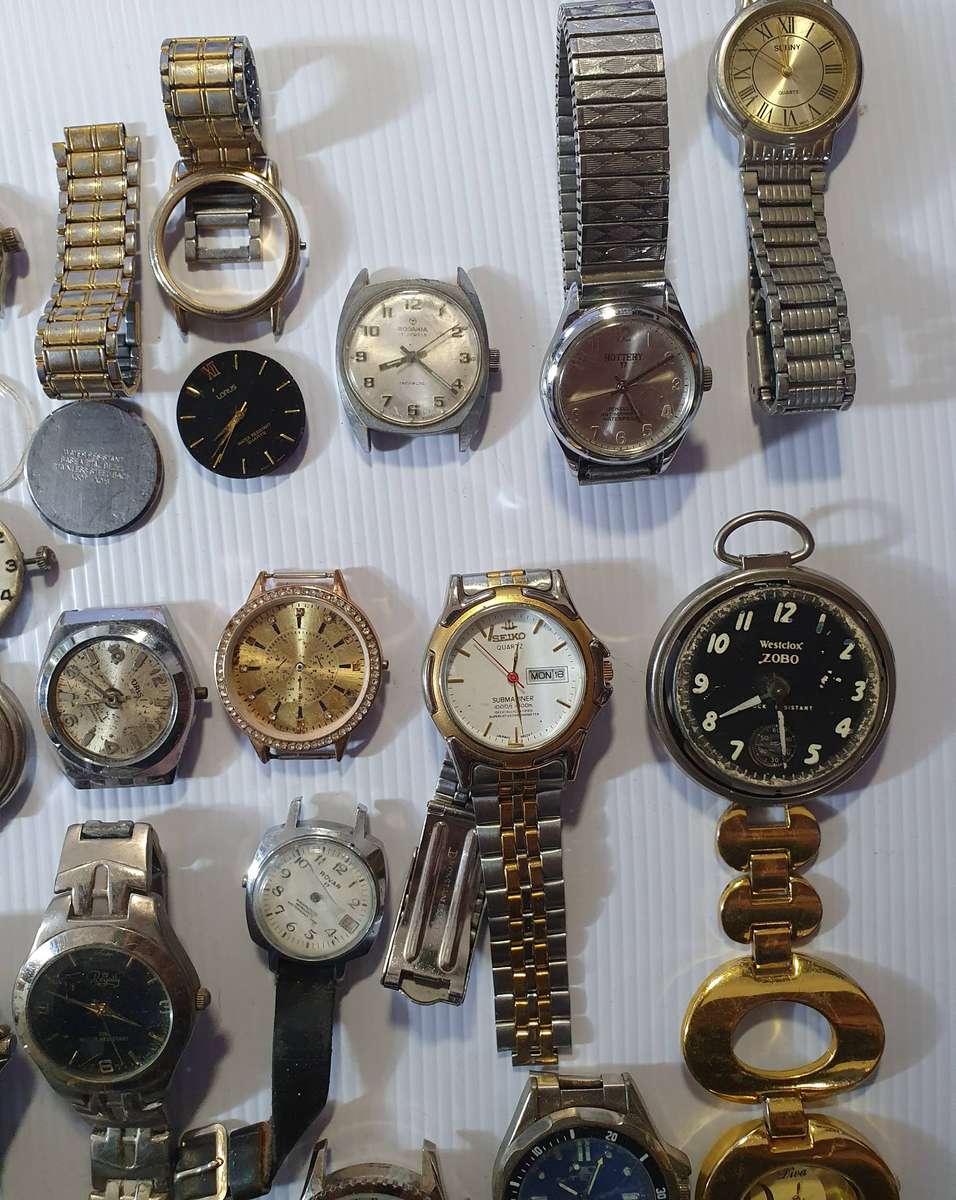 50 X + WATCHES FROM WATCH SHOP REPAIR ESTATE.