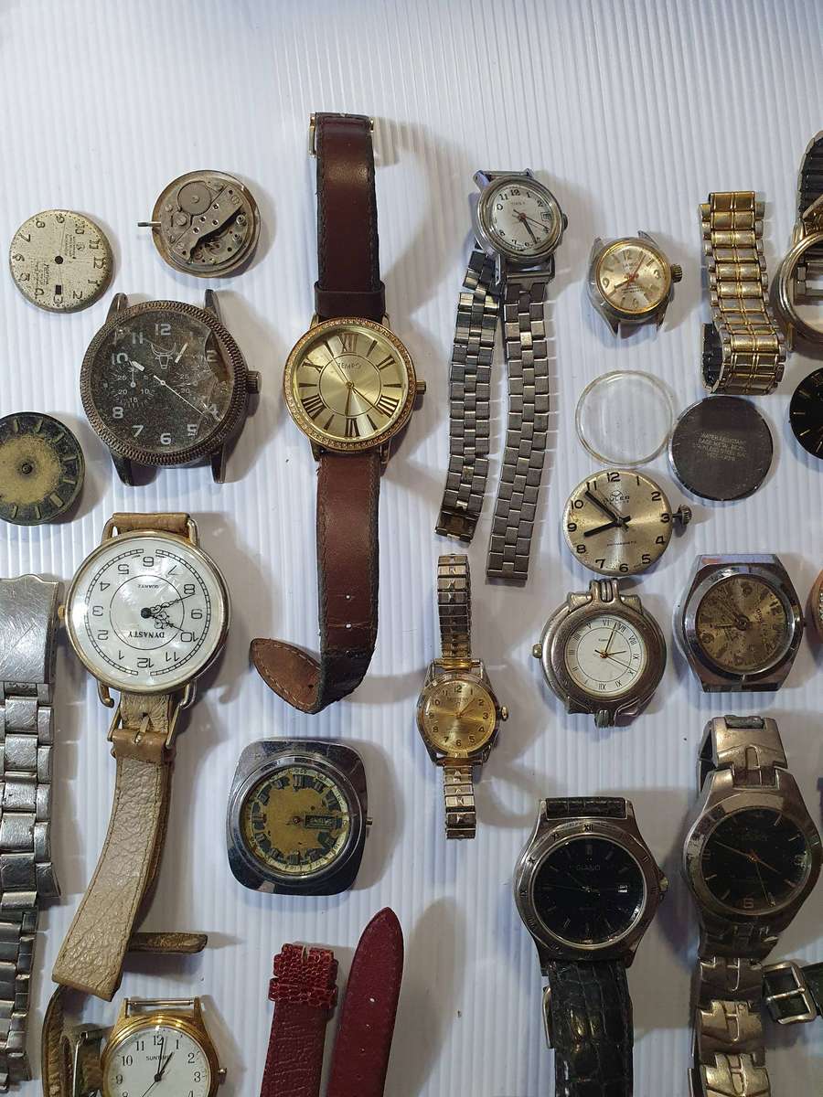 50 X + WATCHES FROM WATCH SHOP REPAIR ESTATE.