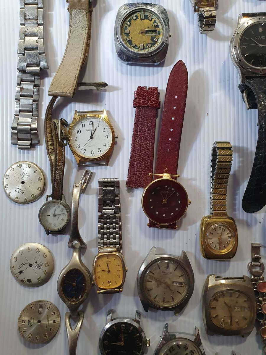 50 X + WATCHES FROM WATCH SHOP REPAIR ESTATE.