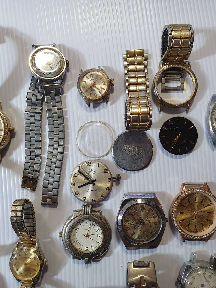 50 X + WATCHES FROM WATCH SHOP REPAIR ESTATE.