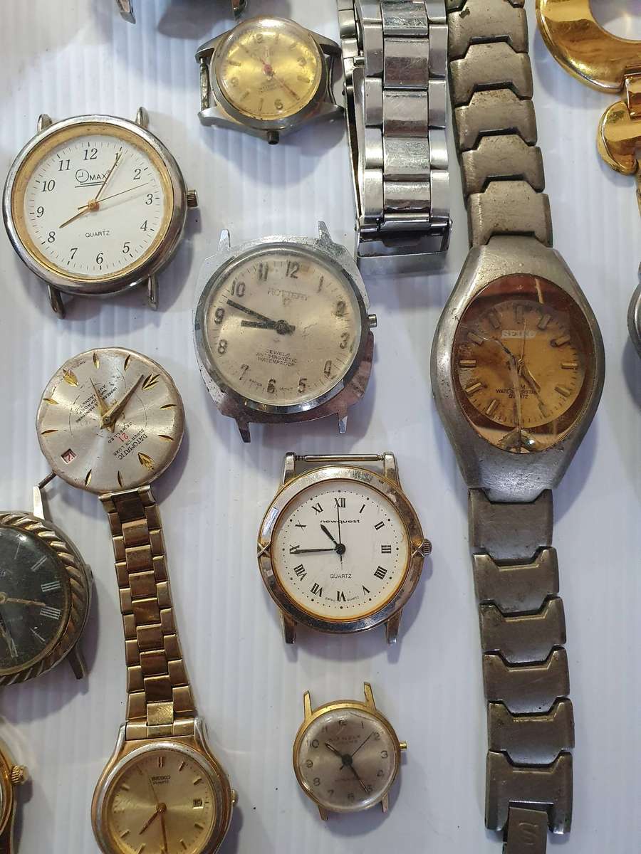50 X + WATCHES FROM WATCH SHOP REPAIR ESTATE.