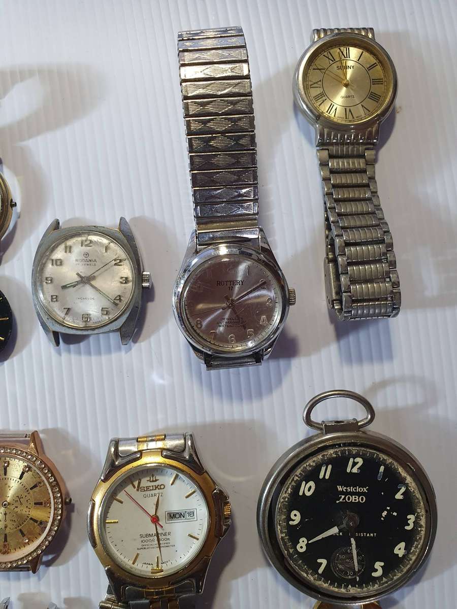 50 X + WATCHES FROM WATCH SHOP REPAIR ESTATE.