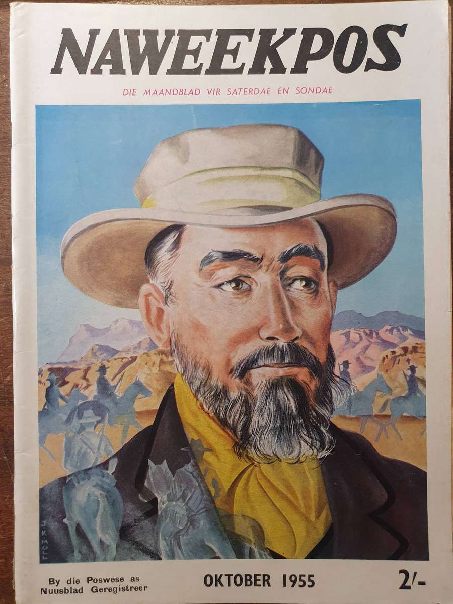 OKT. 1955.NAWEEKPOS. MAANDBLAD VIR SATERDAE EN SONDAE. 280mm X 20mm APROX 70 PAGES.SCARES AFRICANA!!