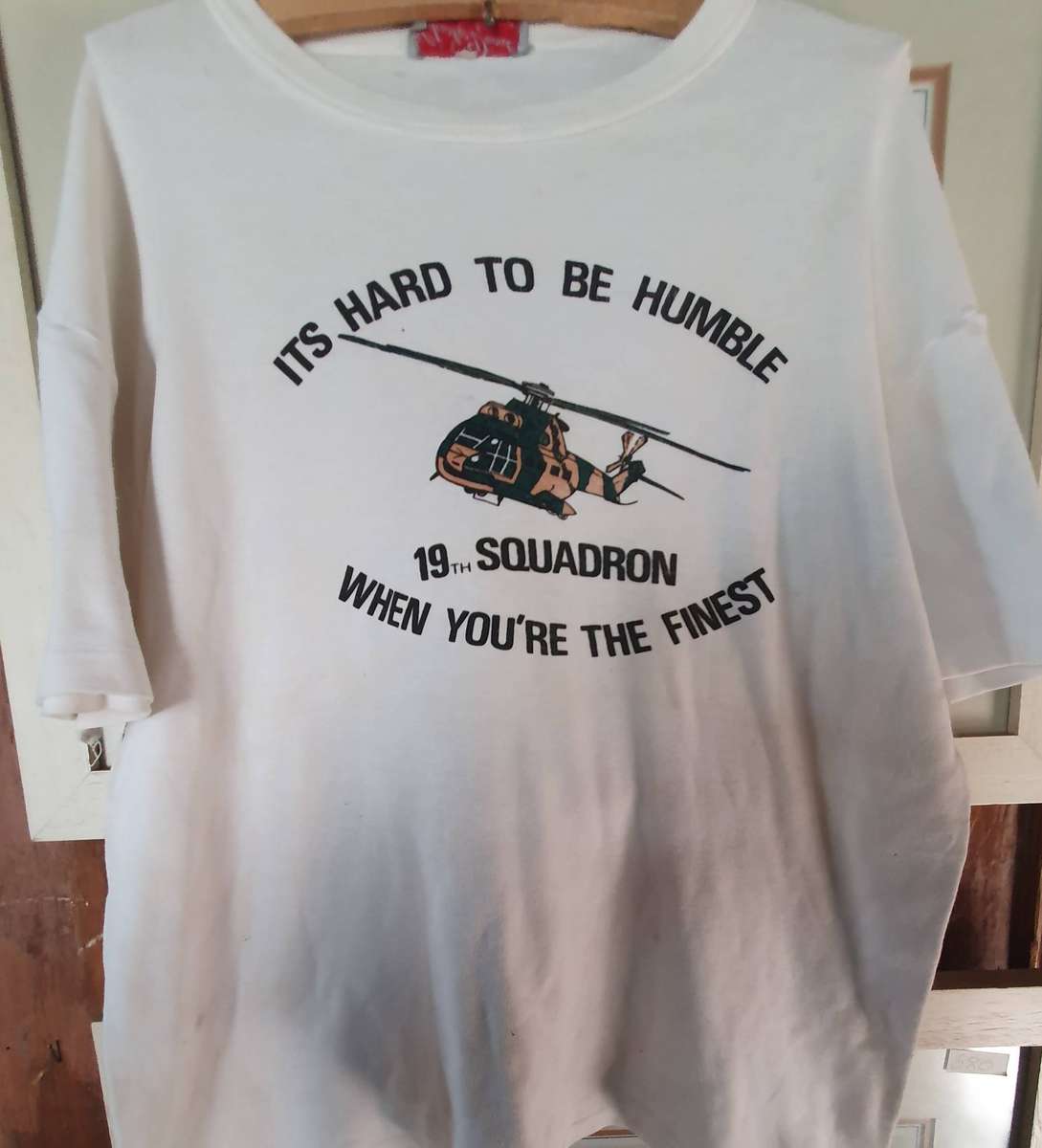 SADF - SAAF - 1980s 19th SQUADRON T. SHIRT. S-M
