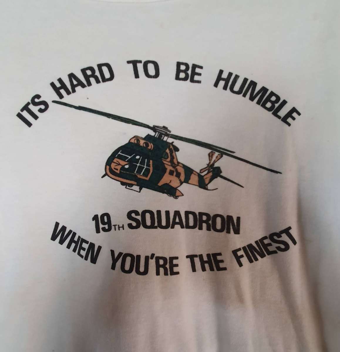 SADF - SAAF - 1980s 19th SQUADRON T. SHIRT. S-M