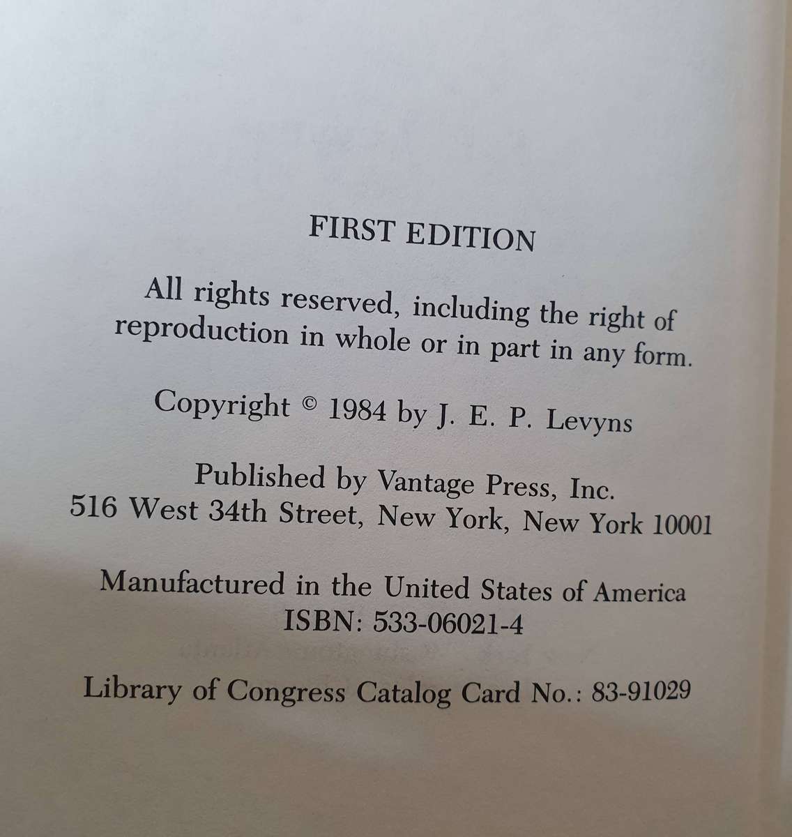 The Disciplines of War: Memories of the War of 1914-18 Hardcover . J.E.P. LEVYNS. FIRST EDD.