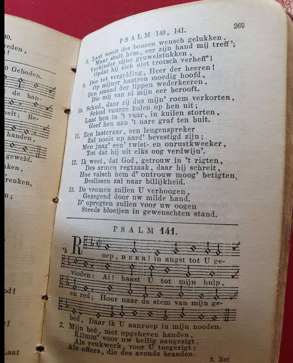 1886 HET BOEK DER SALMEN NEVENS DE GEZANGEN. DOOR LAS VAN HMG STATEN GENERAAL.