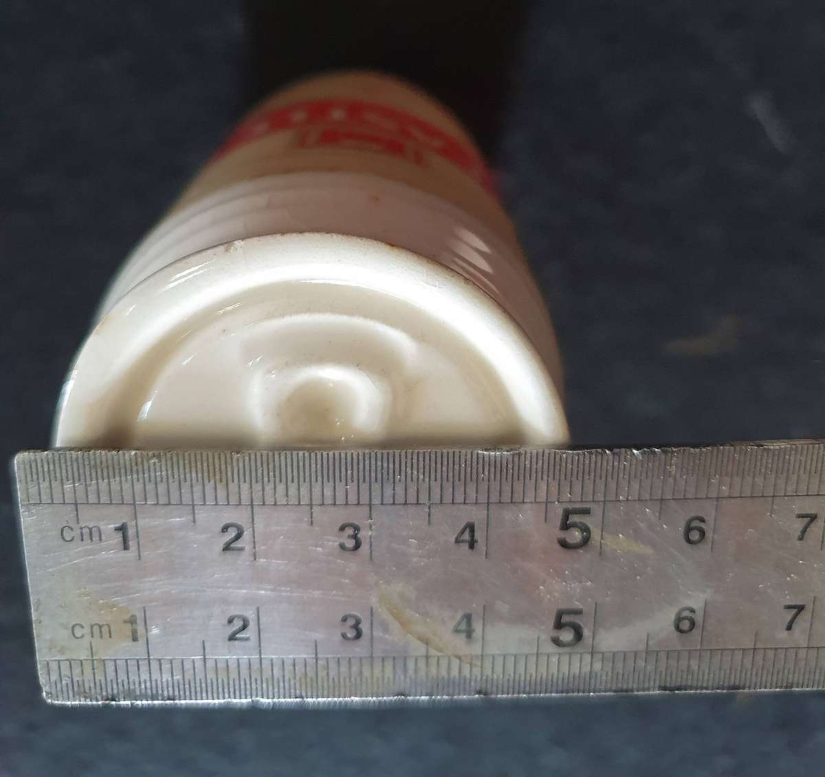 VINTAGE CASTLE LAGER BIG PORCELAIN SALT AND PEPPER SHAKERS.