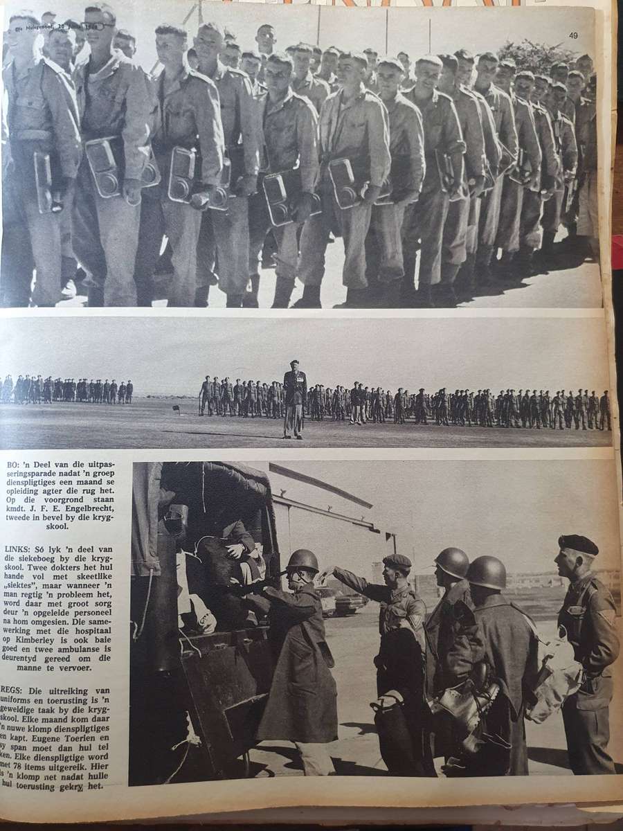 20 JUN. 1969. KOMANDOS REG VIR TERRORISTE.  DIE HUISGENOOT. COLLECTORS EDD.