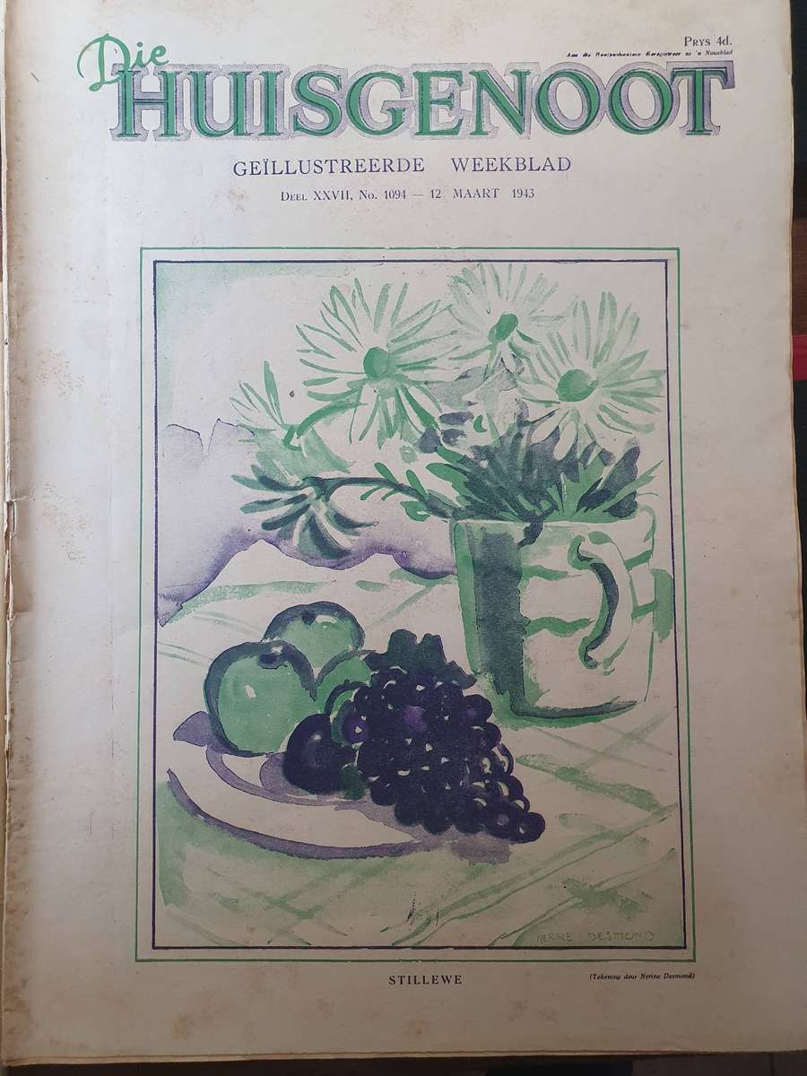 12 MAART 1944.  DIE HUISGENOOT. COLLECTORS EDD. BIG FORMAT 28CM W X 35CM L.