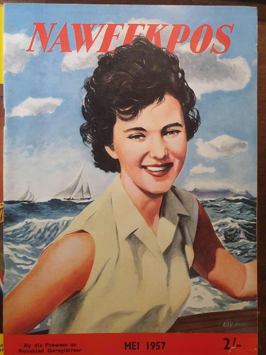 MEI 1957. NAWEEKPOS. MAANDBLAD VIR SATERDAE EN SONDAE.280mm X 20mm APROX 70p