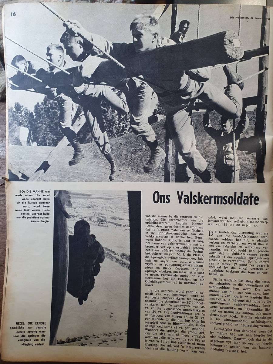 JAN. 1967. ONS VALSKERMSOLDATE. HUISGENOOT. BIG FORMAT.