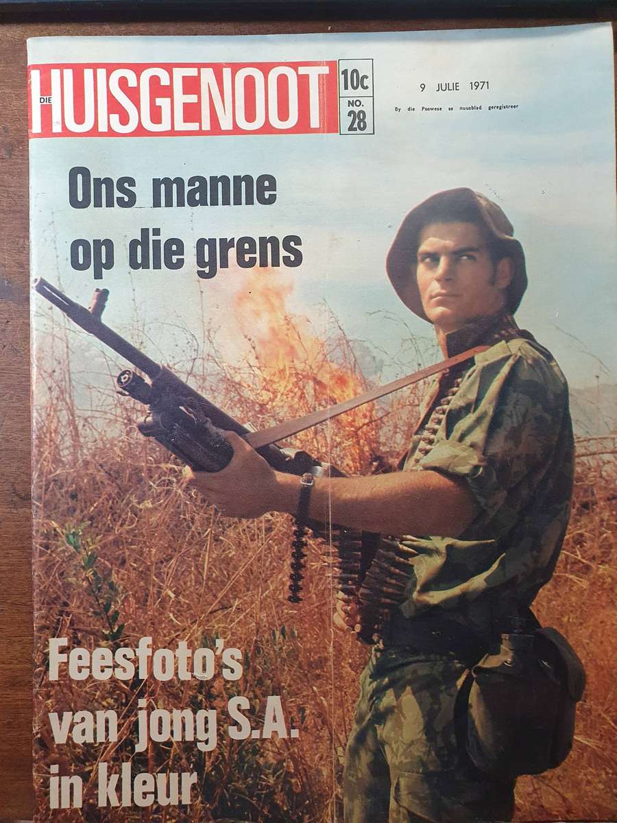 JUL. 1971. ONS MANNE OP DIE GRENS. COLLECTORS EDD. BIG FORMAT HUISGENOOT.