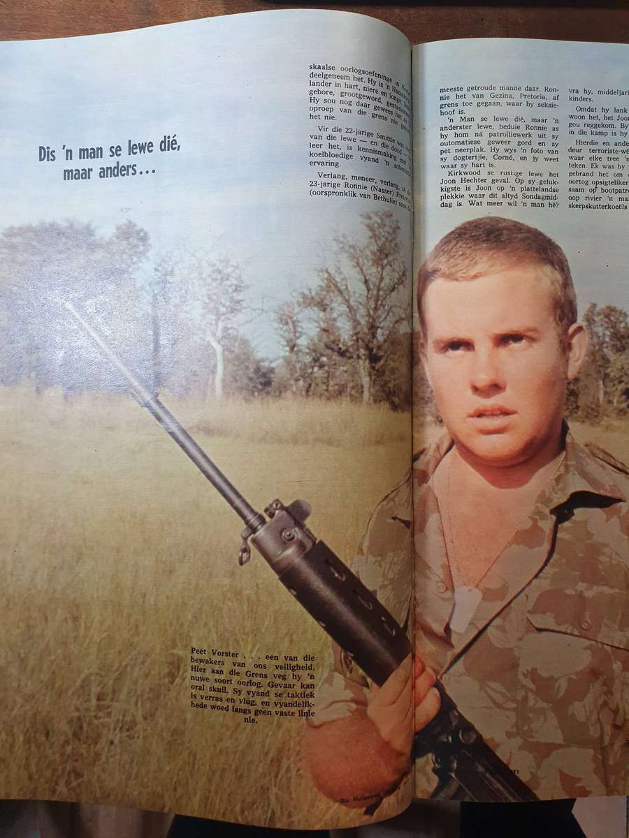 JUL. 1971. ONS MANNE OP DIE GRENS. COLLECTORS EDD. BIG FORMAT HUISGENOOT.