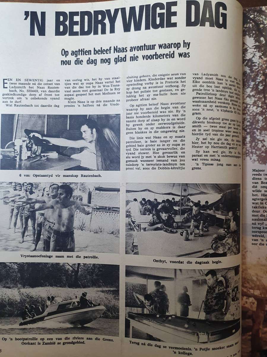 JUL. 1971. ONS MANNE OP DIE GRENS. COLLECTORS EDD. BIG FORMAT HUISGENOOT.